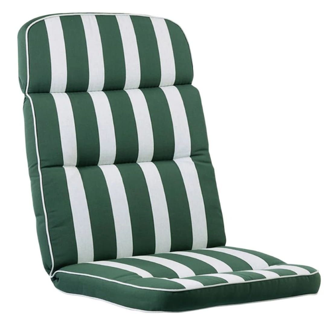 KETTtex Sesselauflage Grün Dralon Gestreift/Uni 120x50x7cm hoch